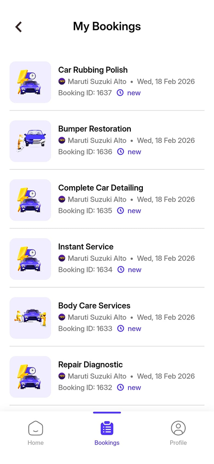 CarQure booking flow