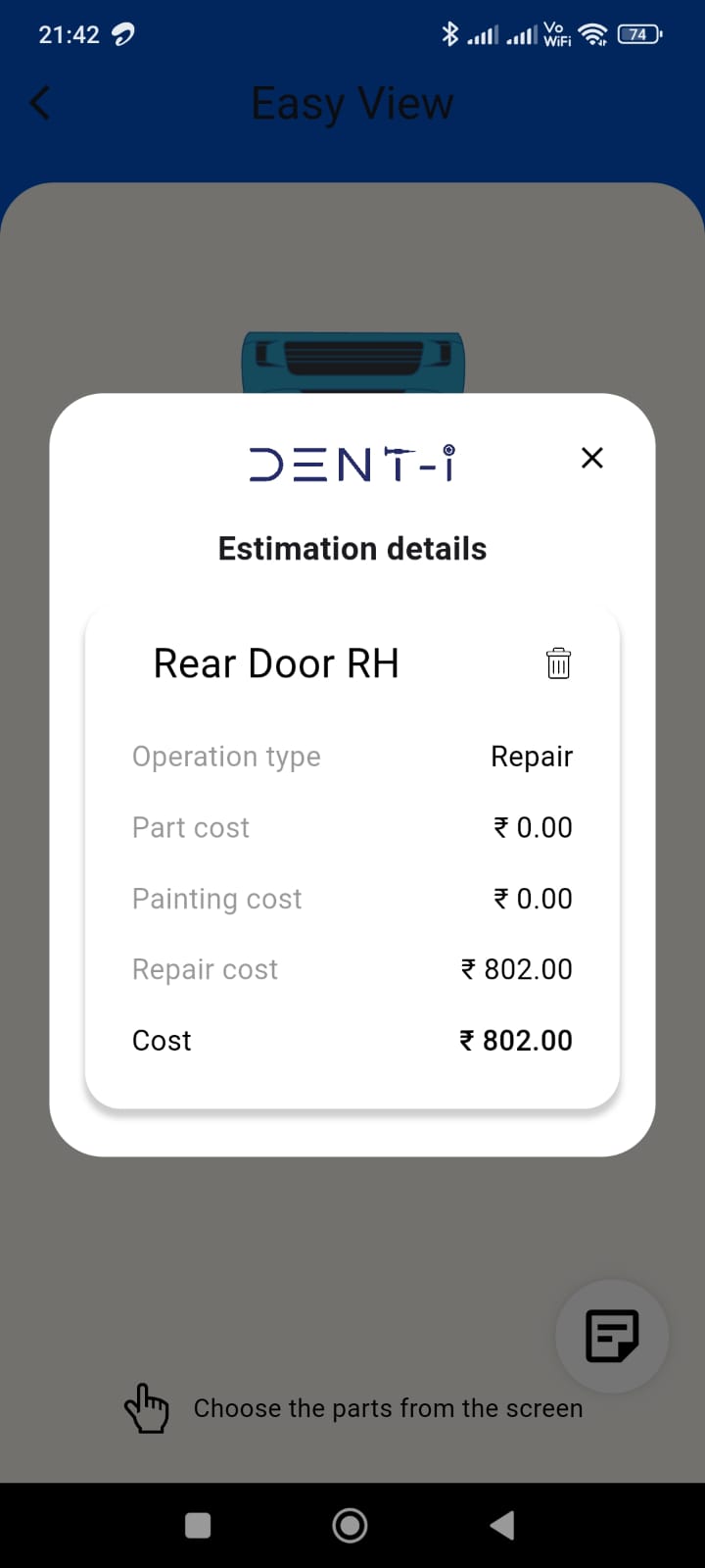 PanelPro repair cost breakdown